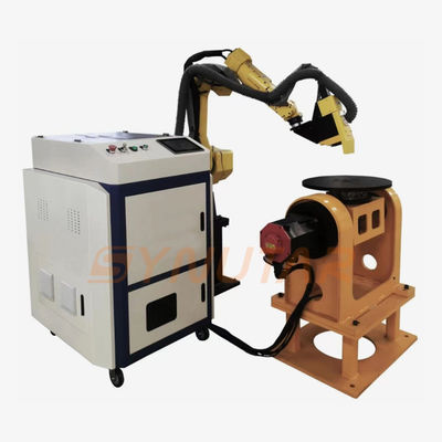 500W 금속 표면 펄스 레이저 청소 기계 자동화 로봇 팔