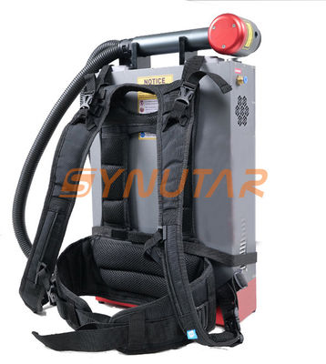 휴대용 배낭 레이저 청소 기계 220V 100W 강철 청소 레이저 안전 및 이동