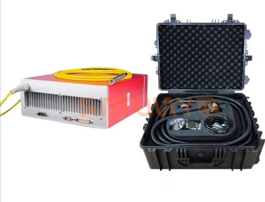 100W의 섬유 레이저 휴대용 청소기 1064nm 파장 공기 냉각 50kg 20-1000Hz 펄스 주파수