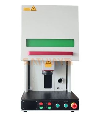 작은 세부 사항에 대한 정밀 섬유 레이저 표시 기계 20W-100W 레이저 전력 공기 냉각 시스템